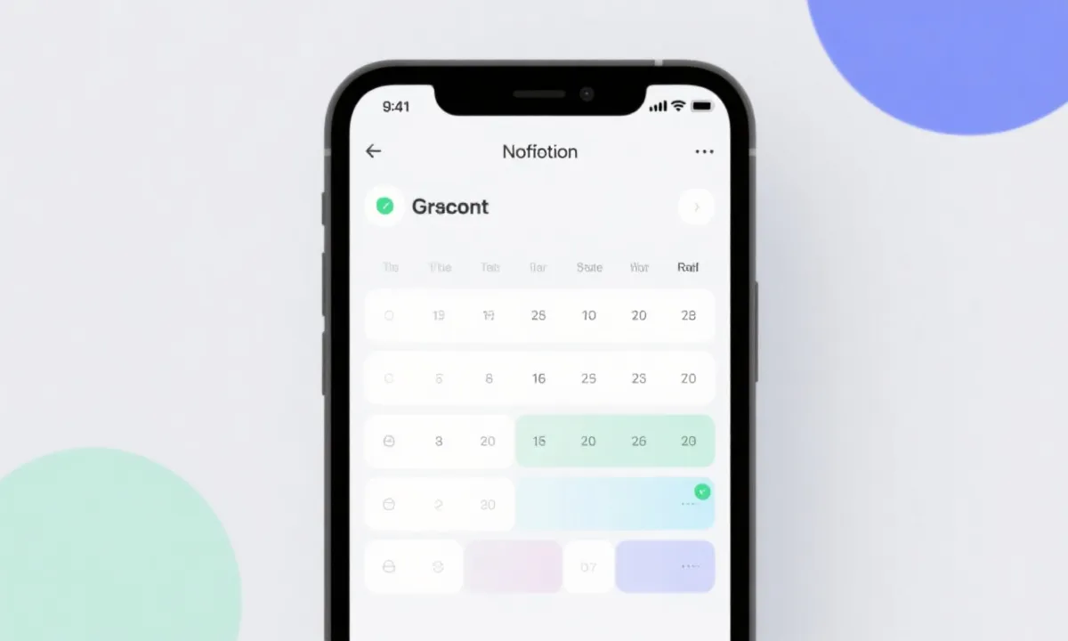 通知与日程示意